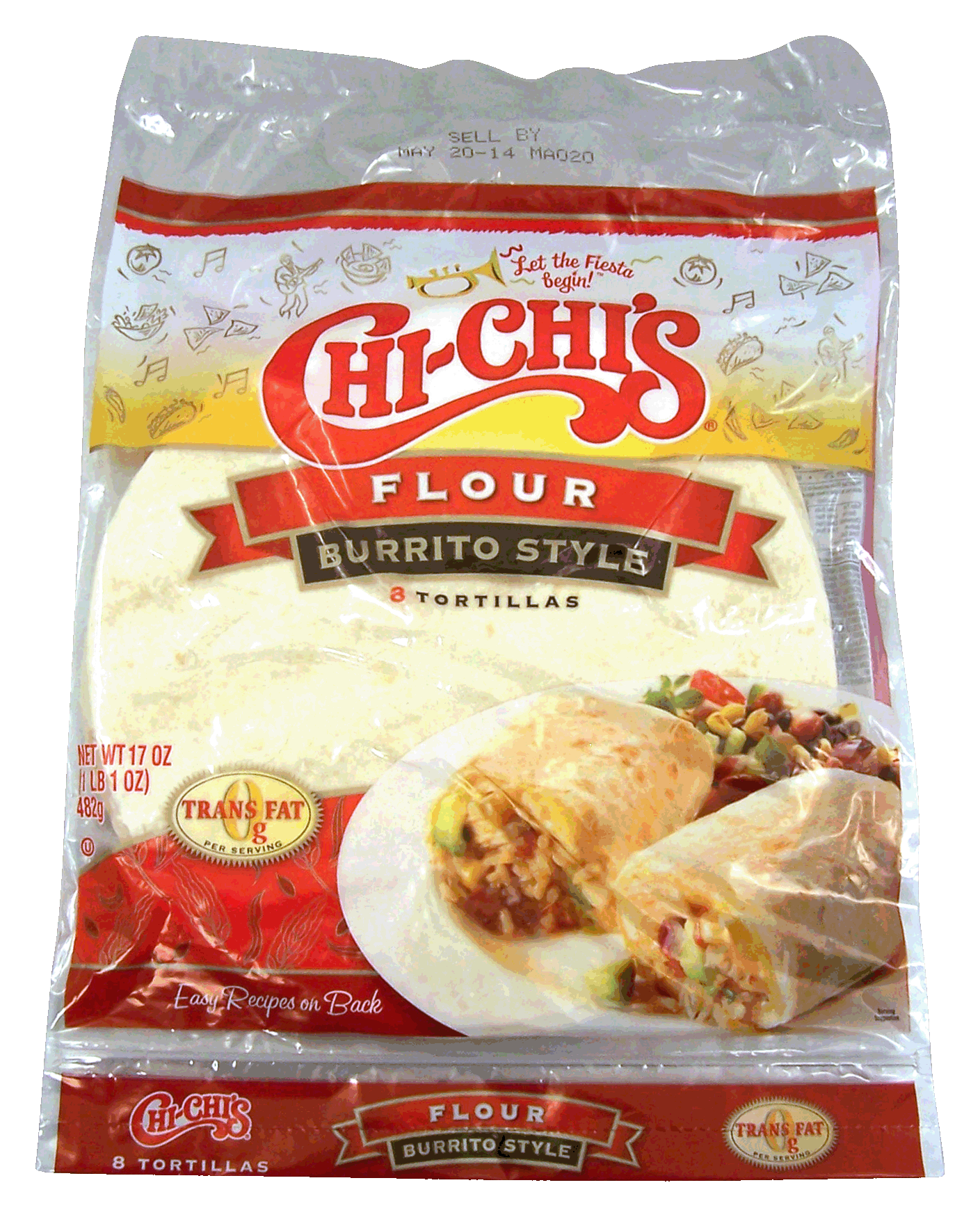 Chi-chi's  flour tortilla, burrito style, 8-count Full-Size Picture